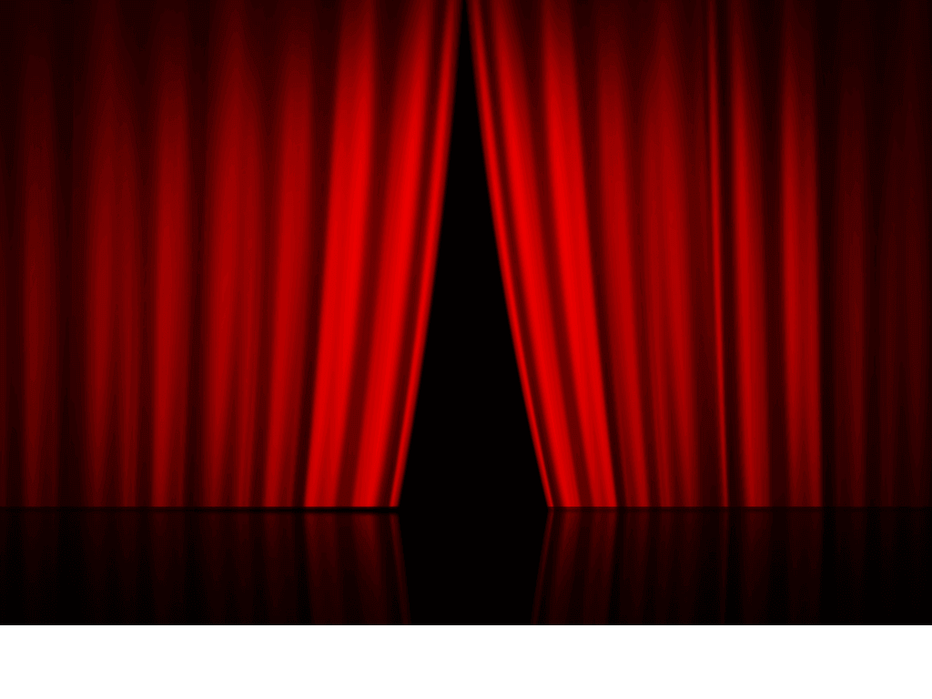 Velvet,red curtain opening on stage